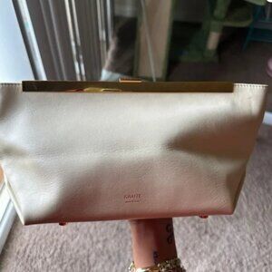 KHAITE Cream Clutch Elegant Minimalist Design